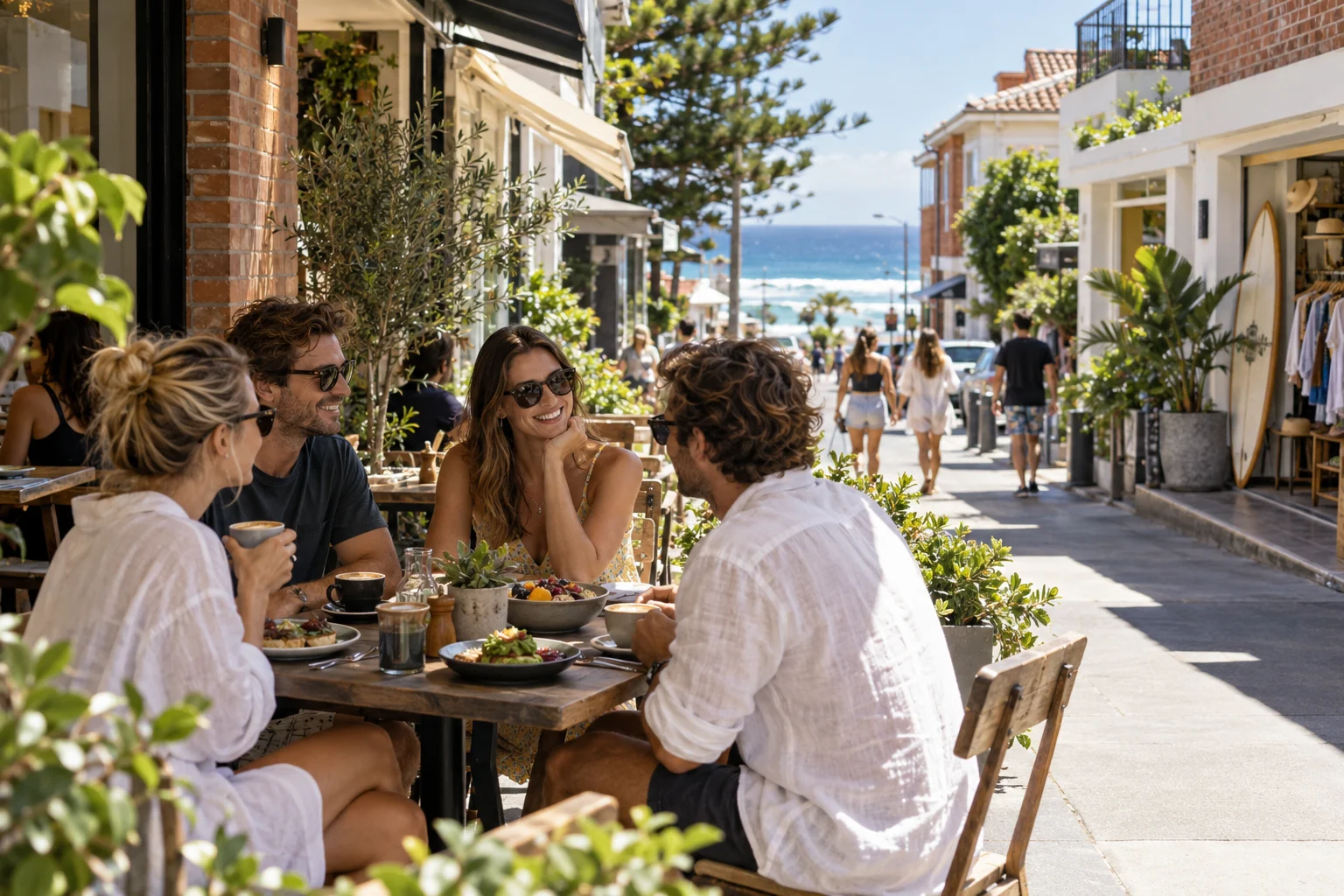 Local business & tourism partners — illustrative Bondi destination image